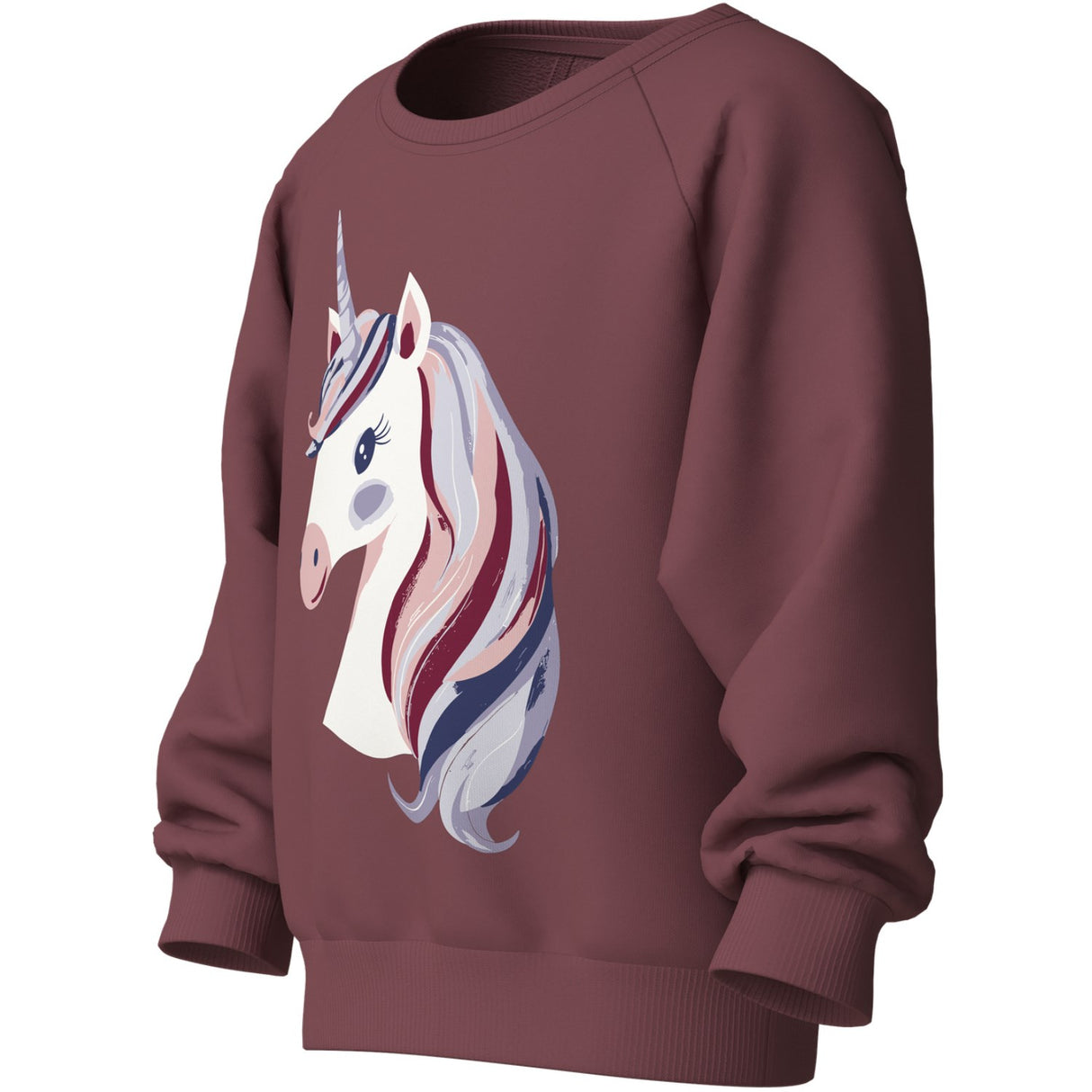 Name It Wild Ginger Unicorn Nmfvenus Ls Nreg Sweat Bru