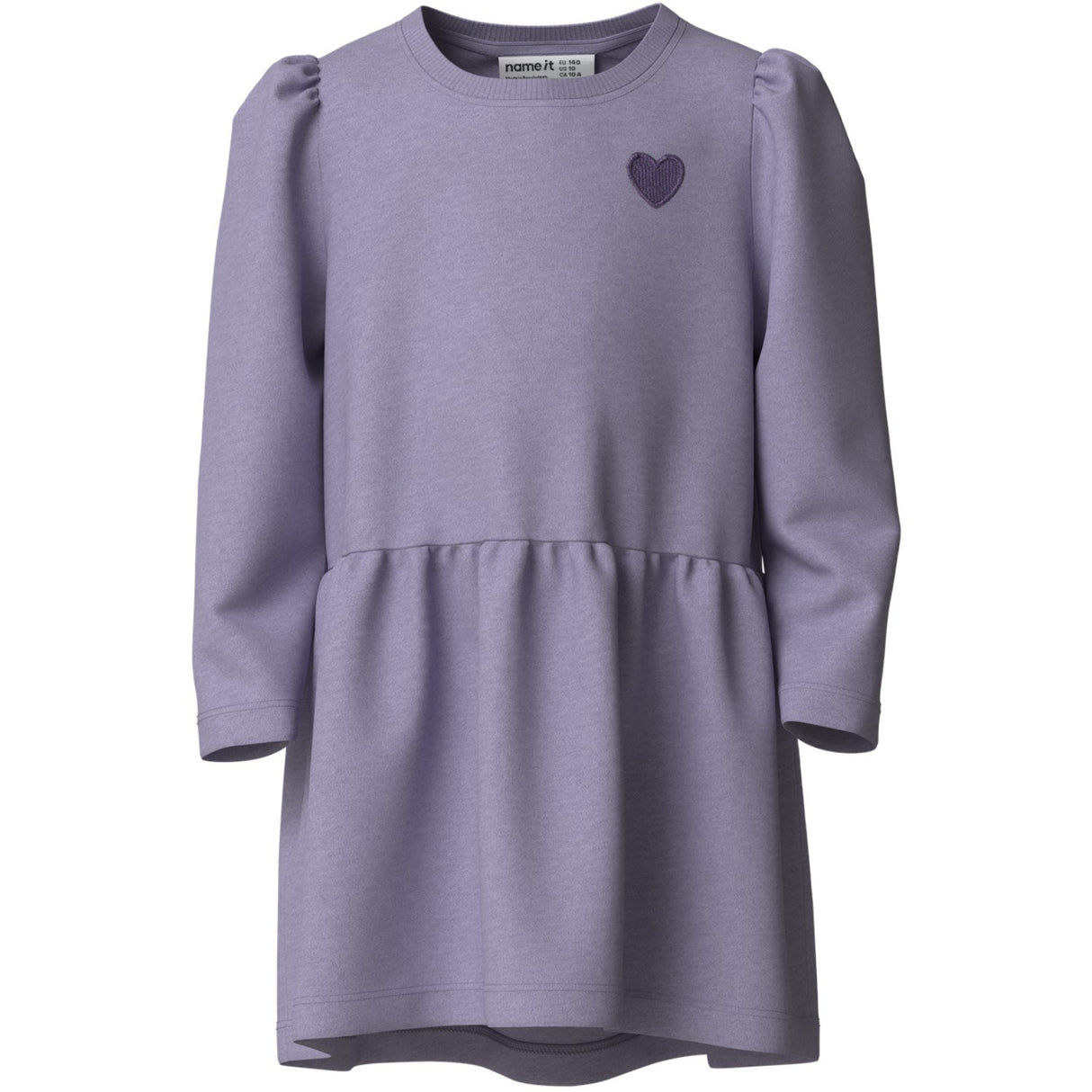 Name It Heirloom Lilac Heart Embroidery Nmfvima Ls Swe Klänning Bru