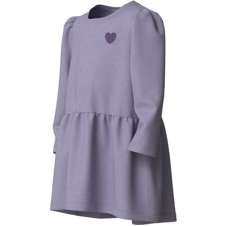 Name It Heirloom Lilac Heart Embroidery Nmfvima Ls Swe Klänning Bru