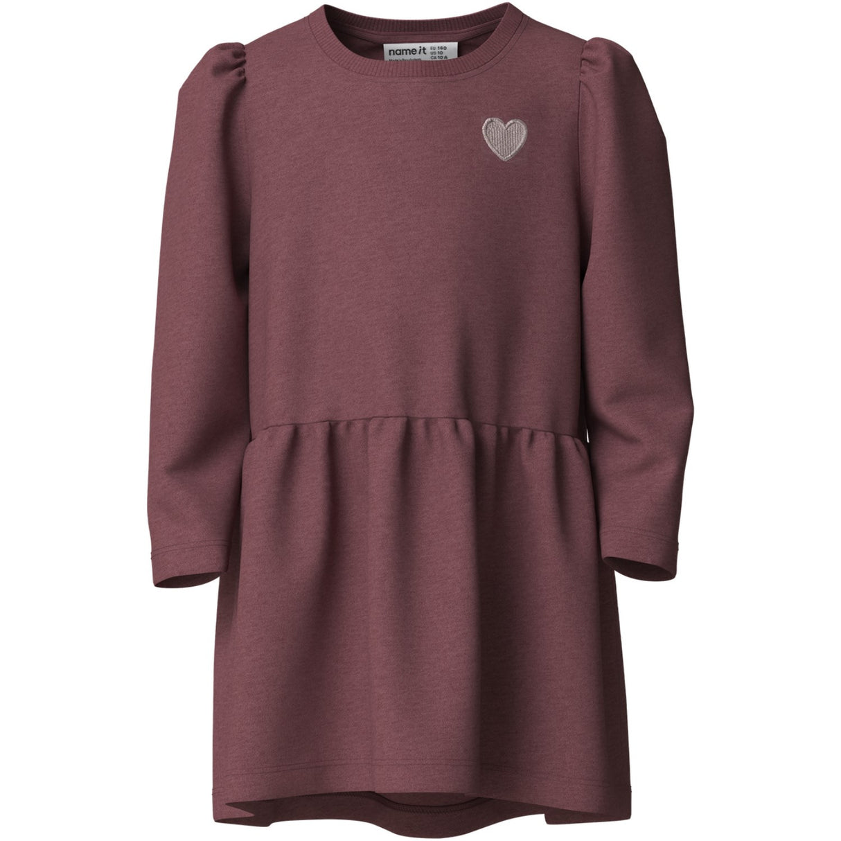 Name It Wild Ginger Heart Embroidery Nmfvima Ls Swe Klänning Bru