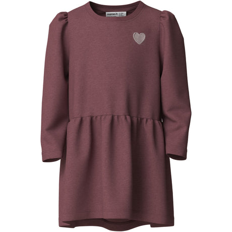 Name It Wild Ginger Heart Embroidery Nmfvima Ls Swe Klänning Bru