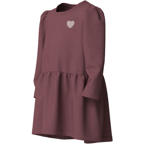 Name It Wild Ginger Heart Embroidery Nmfvima Ls Swe Klänning Bru