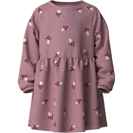 Name It Lilas Mushroom Nmfvolta Ls Swe Klänning Bru