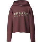 Name It Wild Ginger Leo Bows Nkfviala Ls Kort Rlx Sweat Wh Bru
