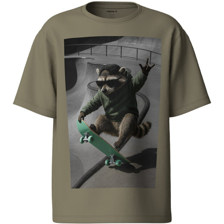 Name It Mermaid Raccoon Skater Nkmvoto Ss Nreg Topp