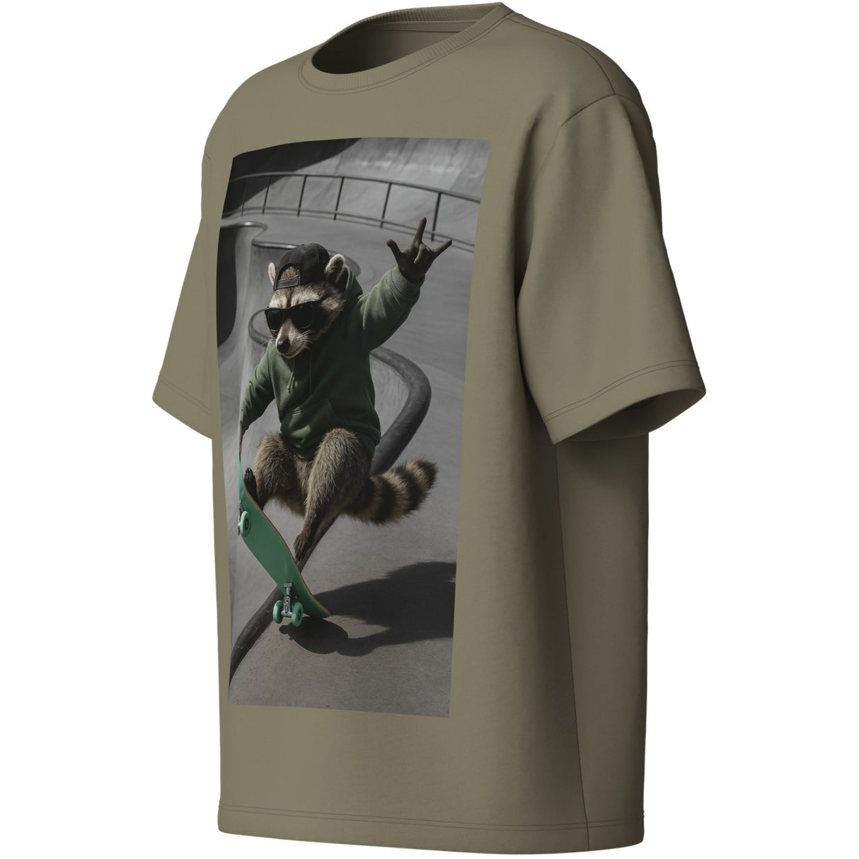 Name It Mermaid Raccoon Skater Nkmvoto Ss Nreg Topp