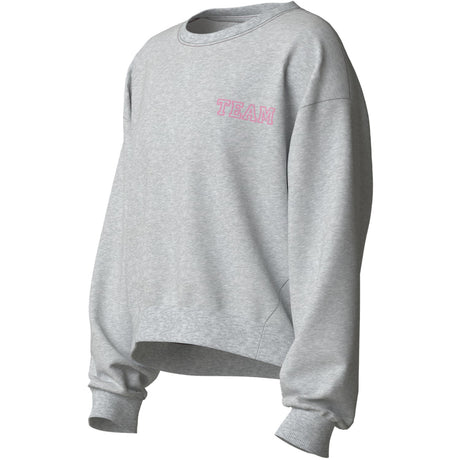 Name It Light Grey Melange Team Nkfvima Ls Rlx Sweat Bru