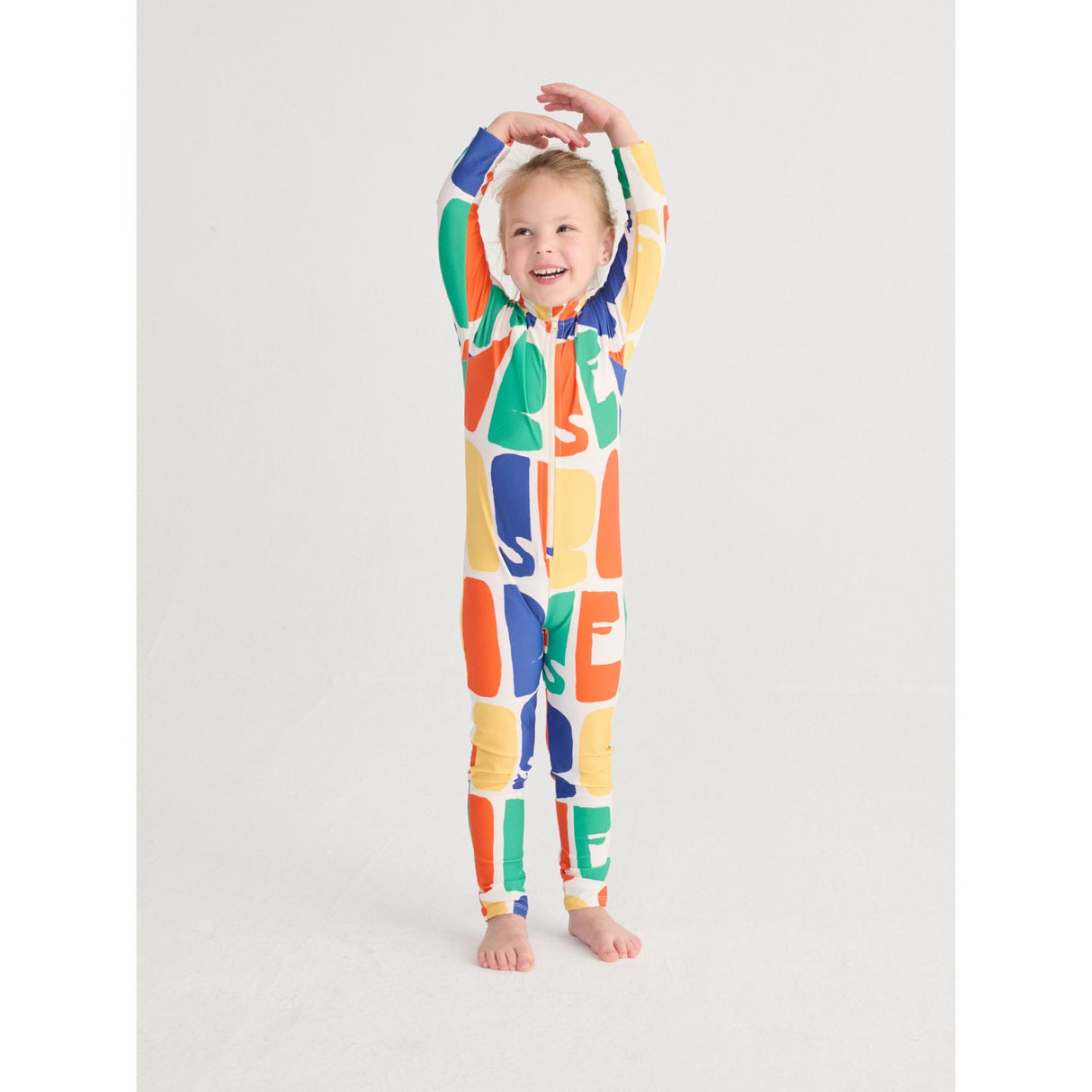 Bobo Choses Offwhite Bobo Choses Färg All Över Swim Overall