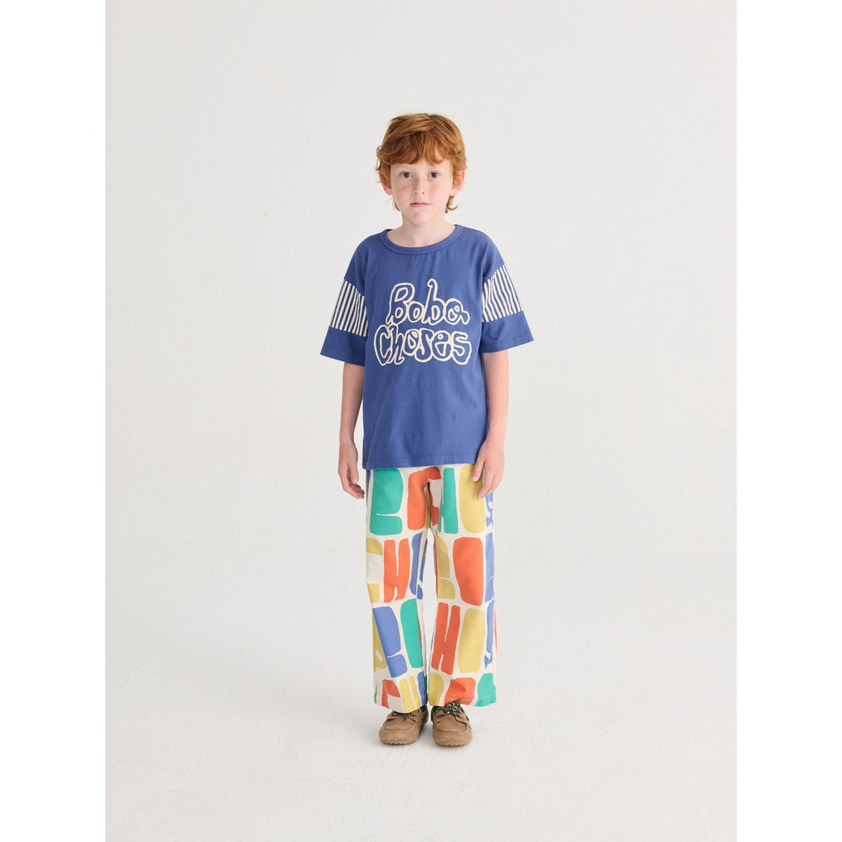 Bobo Choses Offwhite Bobo Choses Färg All Över Woven Byxor