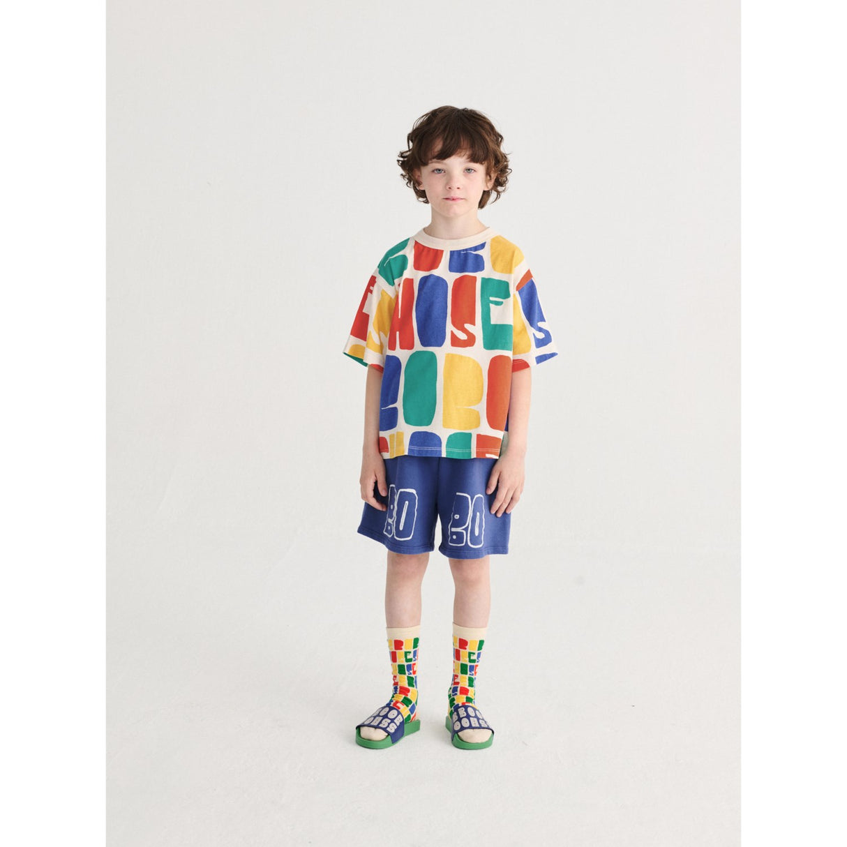 Bobo Choses Navy Blue Bobo Choses Thin Bermuda Shorts