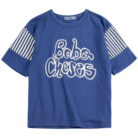 Bobo Choses Navy Blue Bobo Choses By Hand T-Shirt