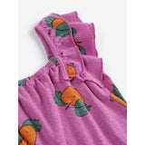 Bobo Choses Purple Tangerine All Över Ruffled Klänning