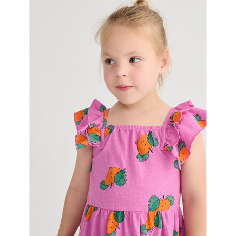 Bobo Choses Purple Tangerine All Över Ruffled Klänning