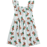 Bobo Choses Light Blue Juicy Tomatoes All Över Ruffled Klänning