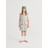 Bobo Choses Light Blue Juicy Tomatoes All Över Ruffled Klänning