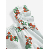 Bobo Choses Light Blue Juicy Tomatoes All Över Ruffled Klänning