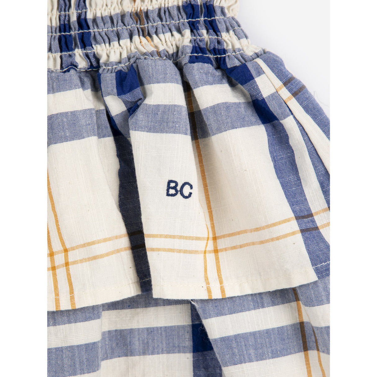 Bobo Choses Offwhite Fun Tartan Woven Kjol