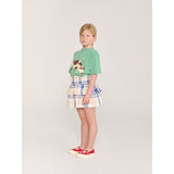 Bobo Choses Offwhite Fun Tartan Woven Kjol