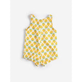 Bobo Choses White Strawberry All Över Woven Playsuit