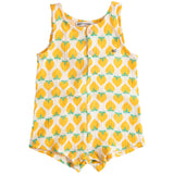 Bobo Choses White Strawberry All Över Woven Playsuit