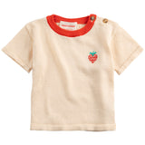 Bobo Choses White Pixel Strawberry Stickad T-Shirt