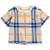 Bobo Choses White Fun Tartan Stickad T-Shirt