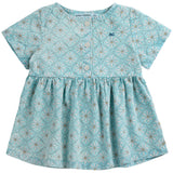 Bobo Choses Light Blue Daisy Mosaic All Över Woven Klänning