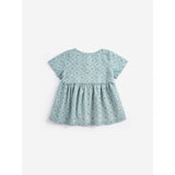 Bobo Choses Light Blue Daisy Mosaic All Över Woven Klänning
