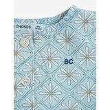 Bobo Choses Light Blue Daisy Mosaic All Över Woven Klänning