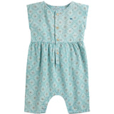 Bobo Choses Light Blue Daisy Mosaic All Över Woven Overall