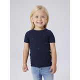Name It Dark Sapphire Nmfnakal Ss Slim Topp Noos