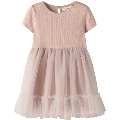 Lil'Atelier Peach Whip Nmffanella Ss Tyll Klänning Lil