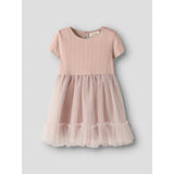 Lil'Atelier Peach Whip Nmffanella Ss Tyll Klänning Lil