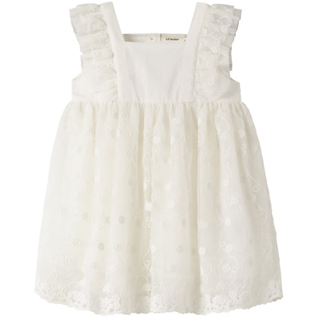 Lil'Atelier Coconut Milk Nmffeya Sl Tyll Klänning Lil