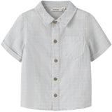 Lil'Atelier Gray Dawn Coconut Milk Nmmflorentin Ss Skjorta Lil