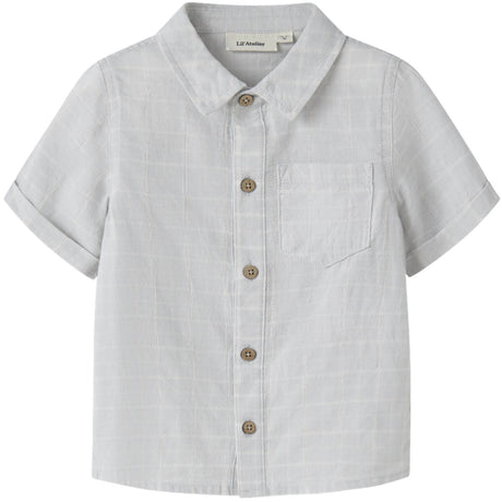 Lil'Atelier Gray Dawn Coconut Milk Nmmflorentin Ss Skjorta Lil