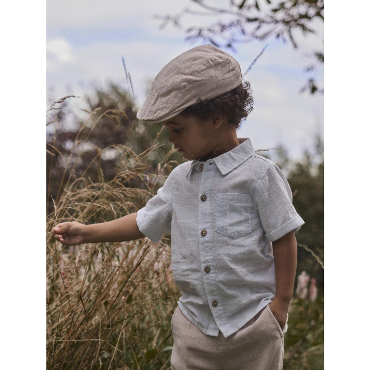 Lil'Atelier Gray Dawn Coconut Milk Nmmflorentin Ss Skjorta Lil