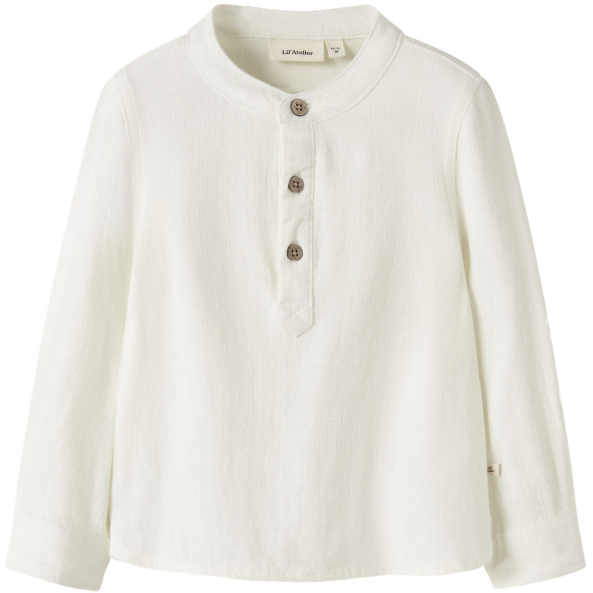 Lil'Atelier Coconut Milk Nmmfreddie Ls Loose Skjorta Lil