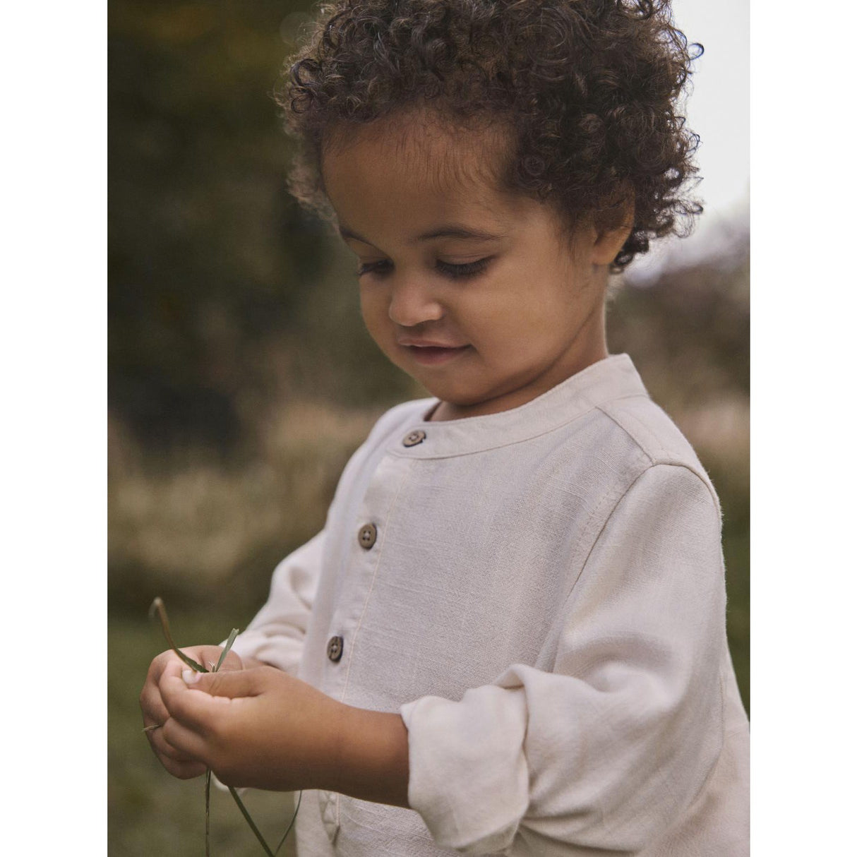 Lil'Atelier Coconut Milk Nmmfreddie Ls Loose Skjorta Lil