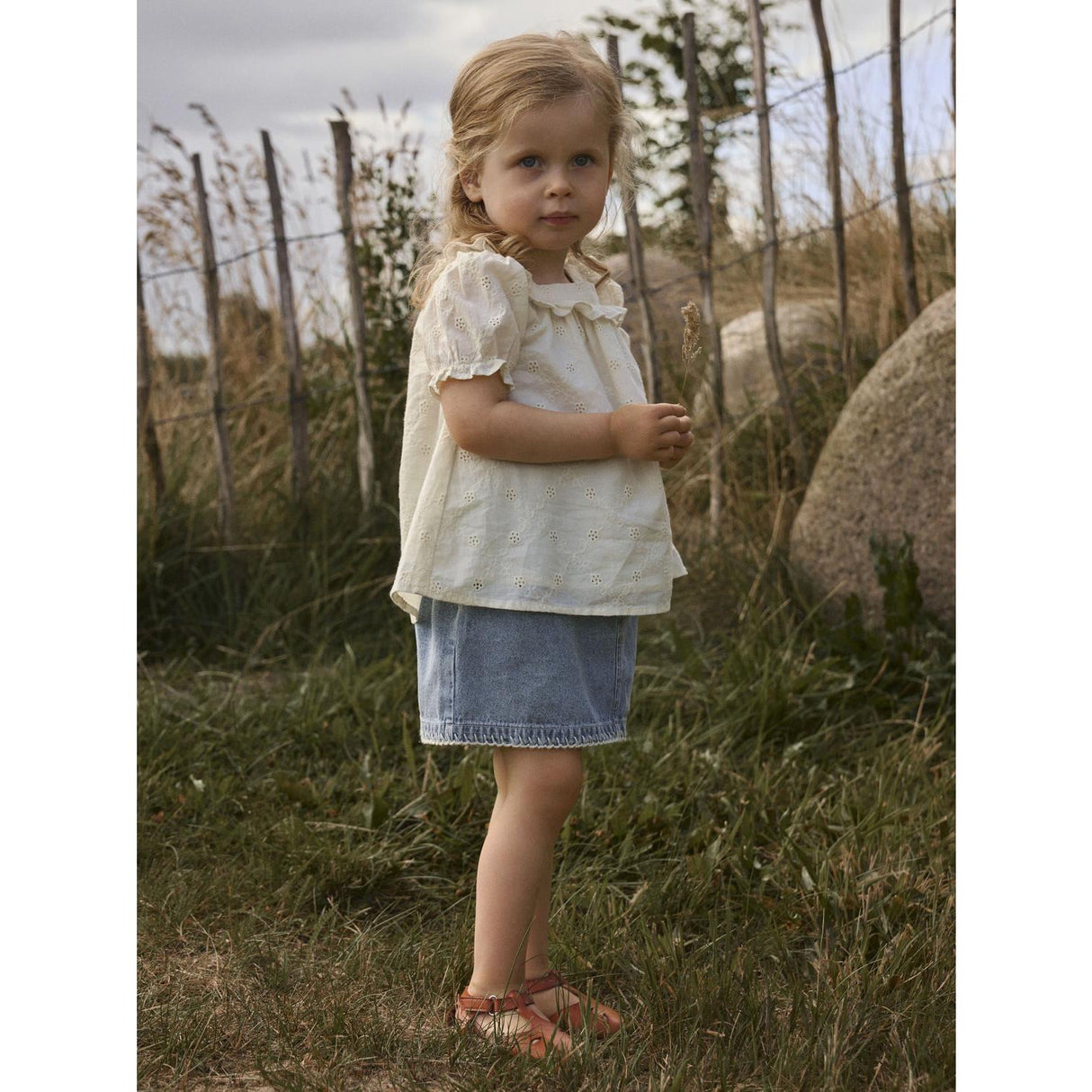 Lil'Atelier Coconut Milk Nmfhosa Ss Loose Skjorta Lil