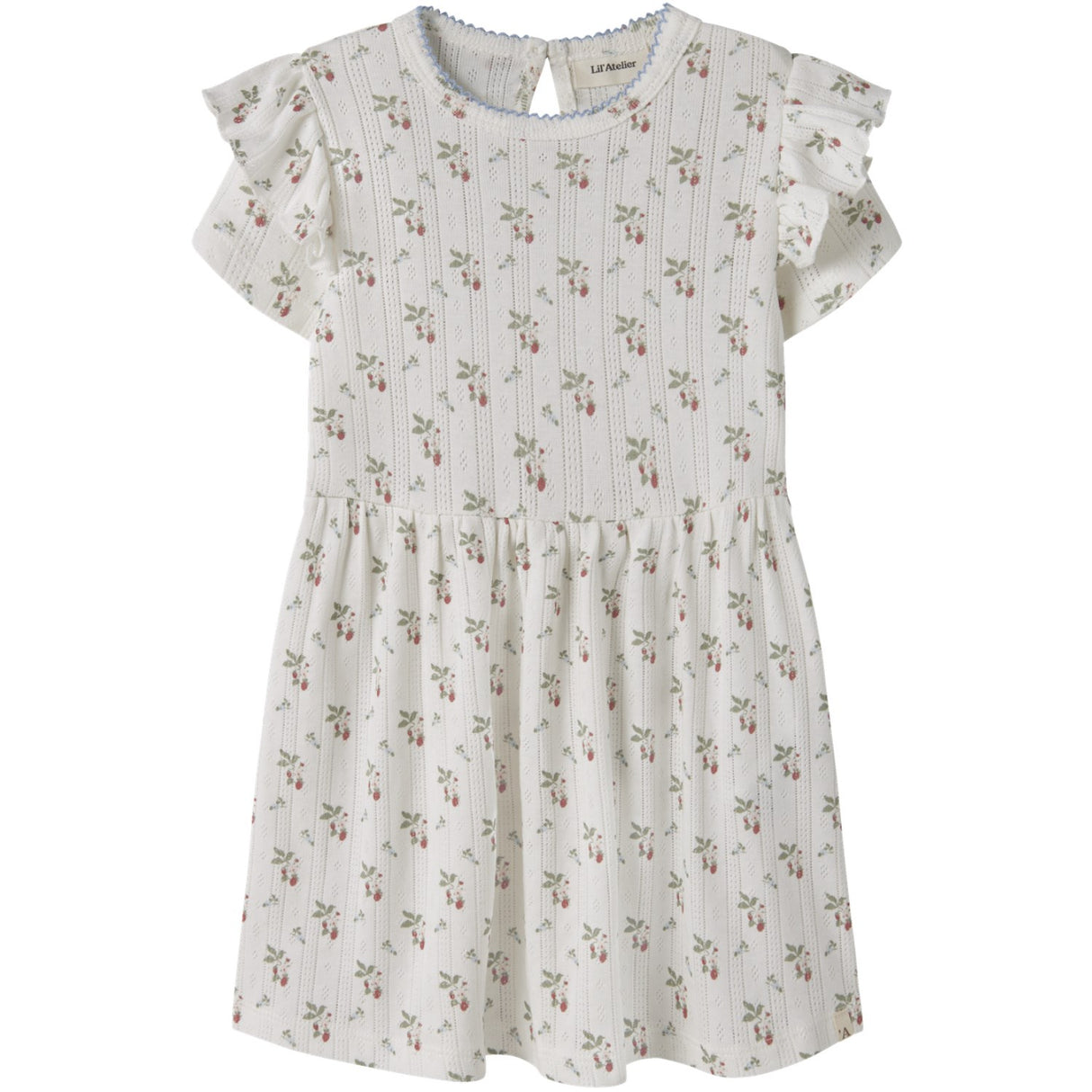 Lil'Atelier Coconut Milk Strawberry Nmfrachello Duna Ss Klänning Lil