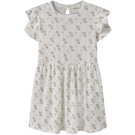Lil'Atelier Coconut Milk Strawberry Nmfrachello Duna Ss Klänning Lil