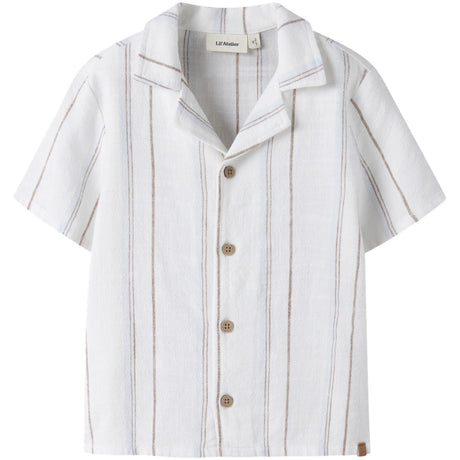 Lil'Atelier Coconut Milk Nmmjeran Ss Loose Skjorta Lil