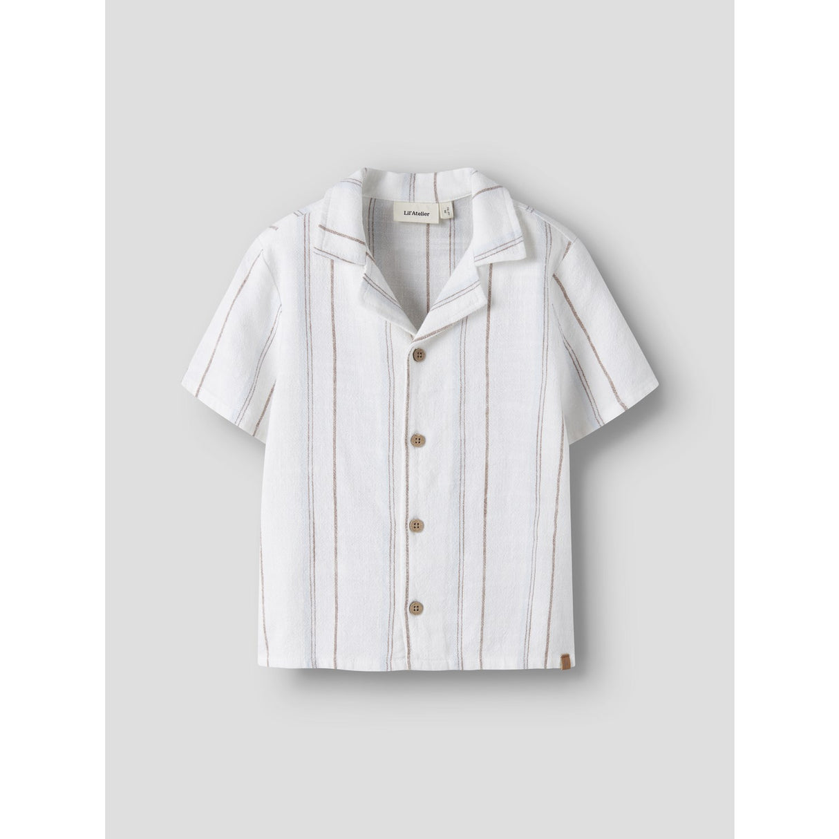 Lil'Atelier Coconut Milk Nmmjeran Ss Loose Skjorta Lil