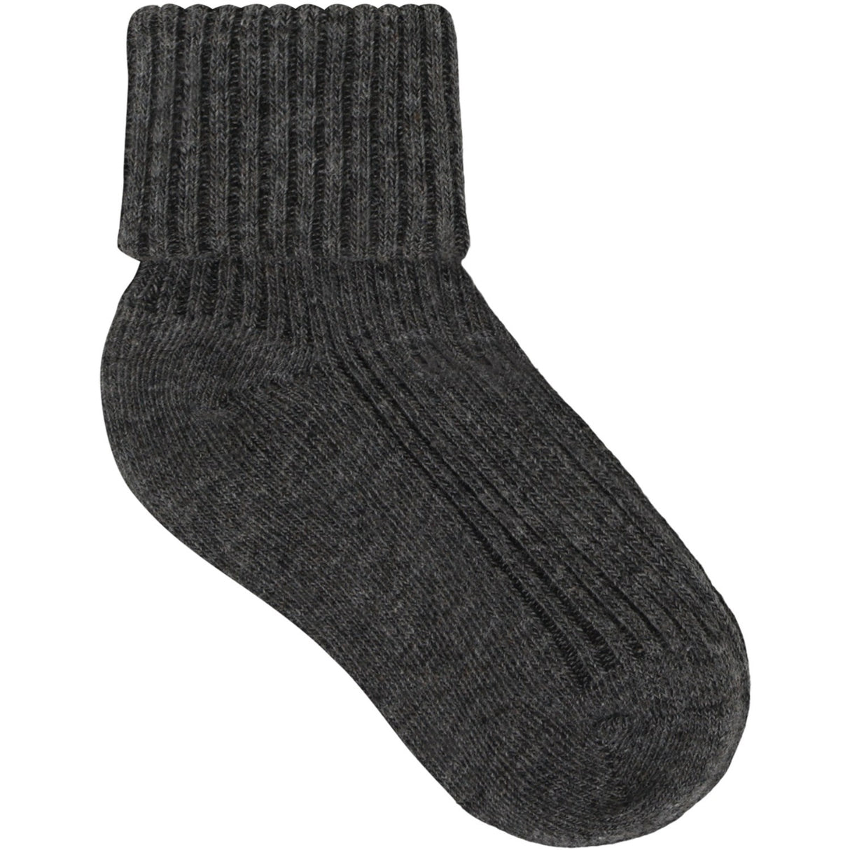 Minymo Light Grey Melange Baby 2X2 Rib Strumpo 3-Pack