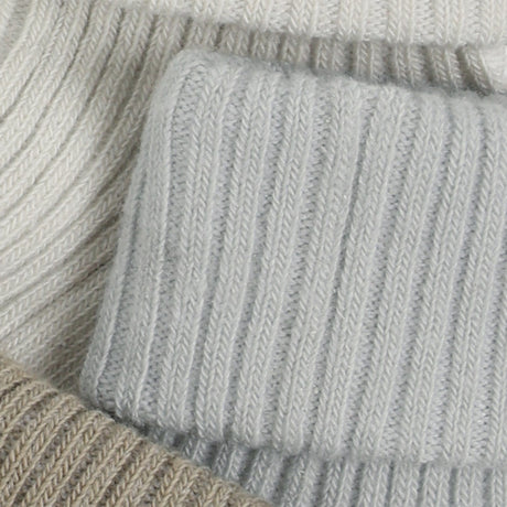 Minymo Willam Gray Baby 2X2 Rib Strumpo 3-Pack