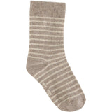 Minymo Light Grey Melange Strumpor M/ Pattern 5-Pack