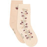 Minymo Birch Strumpor M/ Lettuce Edge 2-Pack
