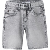 Name It Grey Denim Nkmryan Reg L Dnm Shorts 6750-Dm Noos