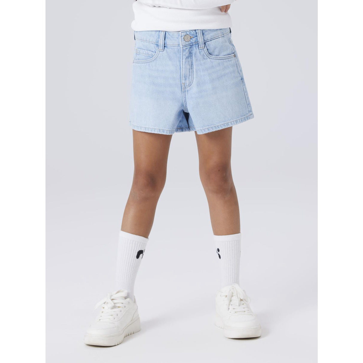 Name It Light Blue Denim Nkfrose Mamma Dnm Shorts 1141-Mj Noos